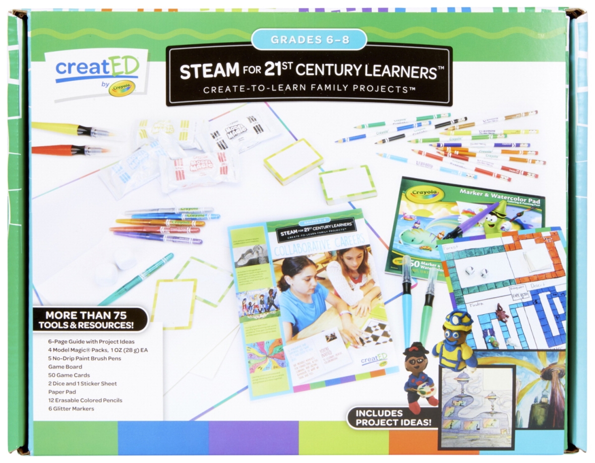 Crayola 2013799 Created Family Engagement Kit - Steam For 21st Century Learners - Grade 6 To 8