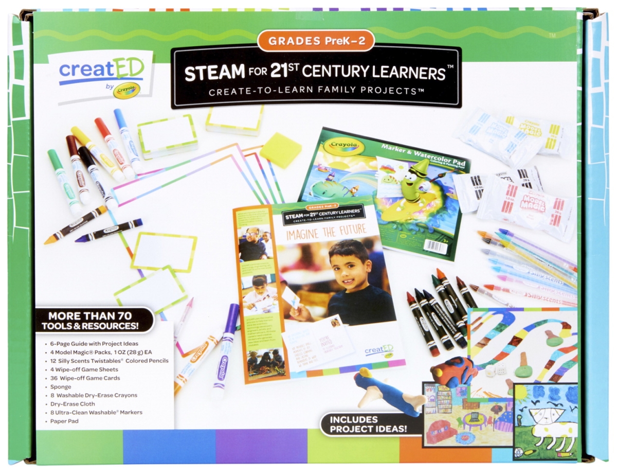 Crayola 2013800 Created Family Engagement Kit - Steam For 21st Century Learners - Prek To Grade 2