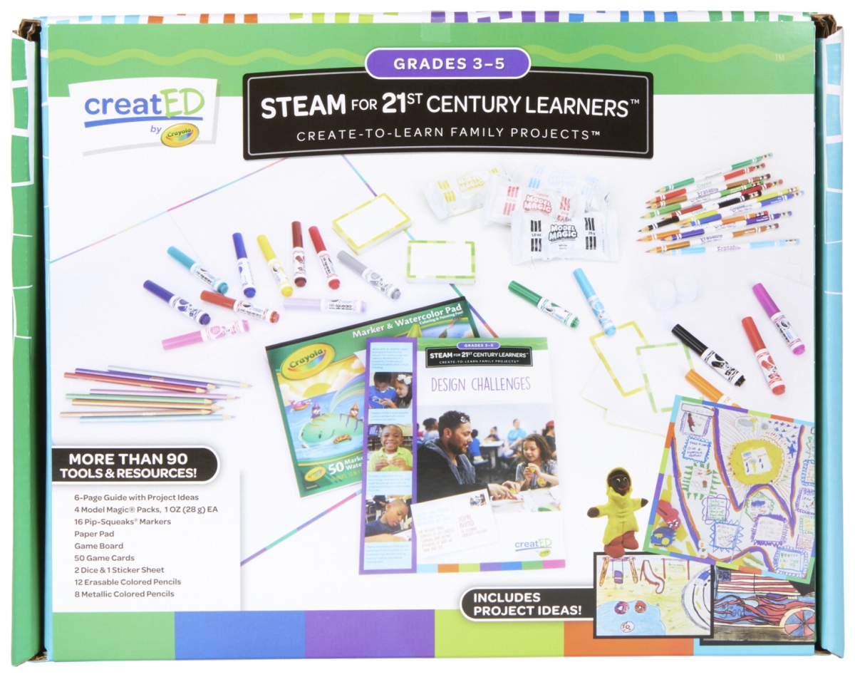 Crayola 2013801 Created Family Engagement Kit - Steam For 21st Century Learners - Grade 3 To 5