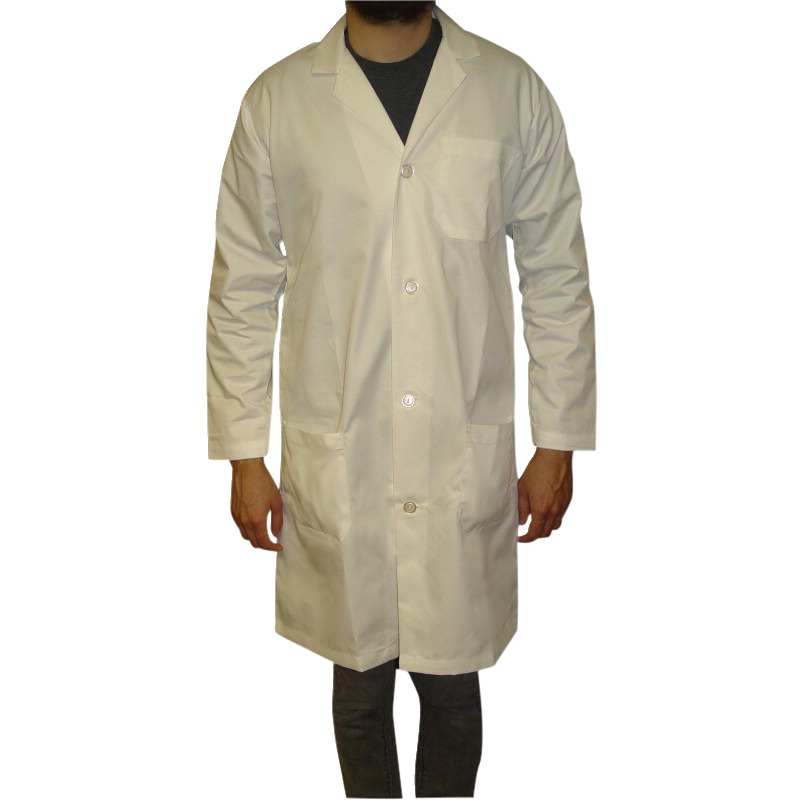 1292839 42 In. Economy Cloth Lab Coat, White - Extra Small