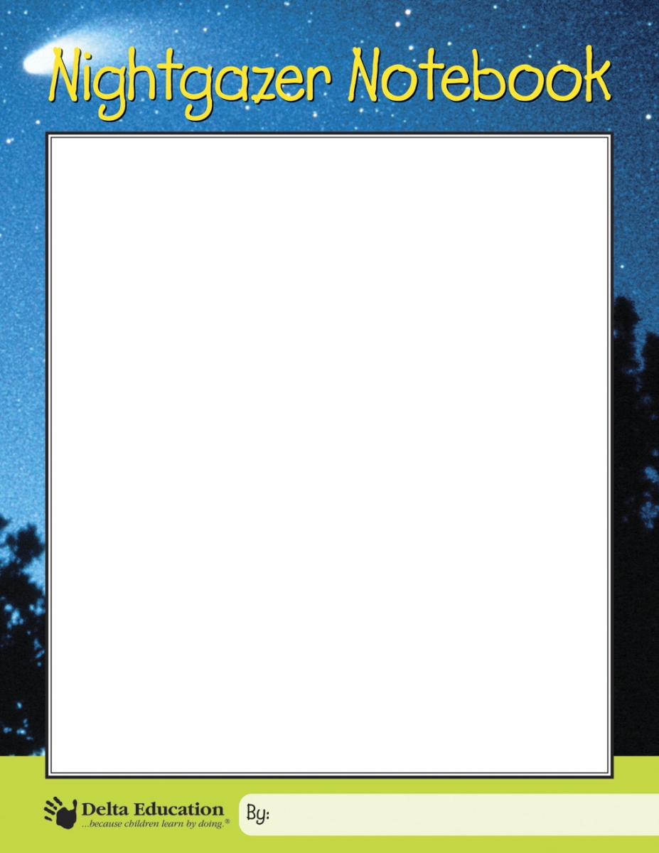 100-1282 8.5 X 11 In. Nightgazer Notebook - 32 Pages