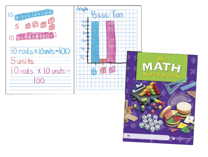 100-1337 7 X 9 In. My Math Notebooks Book - Grade 3-6 - Pack Of 10 - 64 Pages