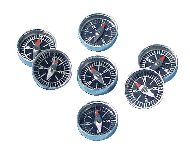 032-2629 0.8 In. Dia. Magnetic Field Detection Compass - Pack Of 10