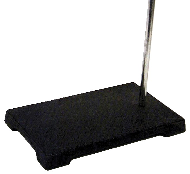 574173 5 X 8 In. Stamped Steel Base Support Stand With 20 X 0.38 In. Rod