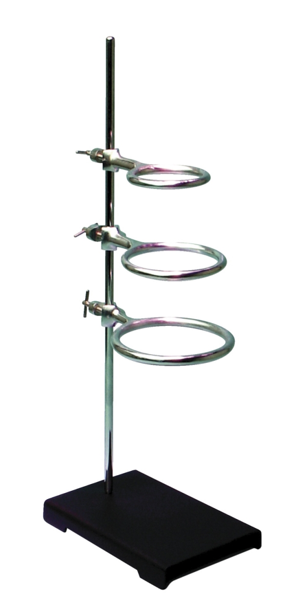 574107 5 X 8 In. Support Ring Stand & Rings With 3 Rings - 20 In.
