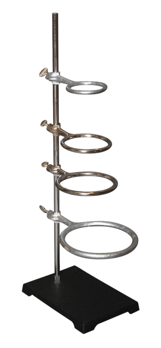 574242 6 X 9 In. Support Ring Stand & Rings With 4 Rings - 24 In.