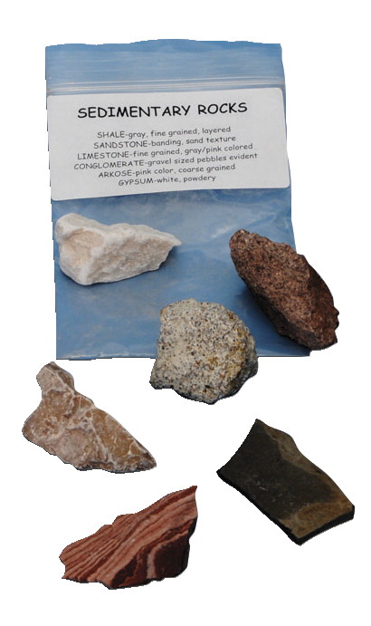 1399920 Scott Resources Economy Sedimentary Rock Collection - Set Of 6
