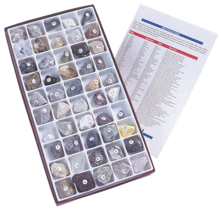 308653 Scott Resources Usa Rock & Mineral Collection - Set Of 50
