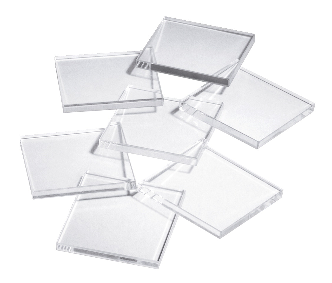 1399114 Glass Scratch Plates - 1 X 2 X 0.25 In. - Pack Of 10