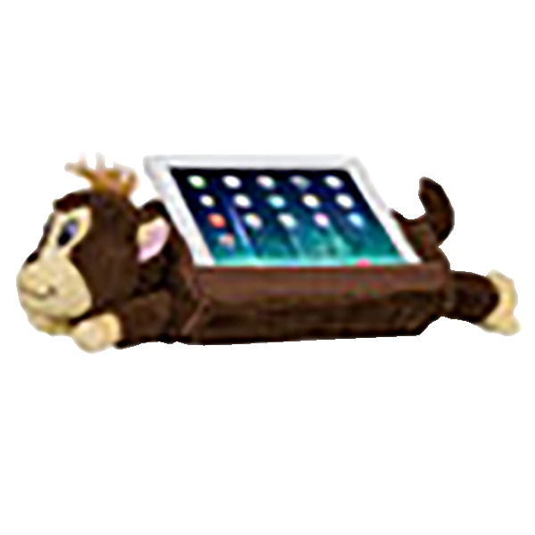 2005618 2 Lbs Weighted Monkey Tablet Pillow, Brown