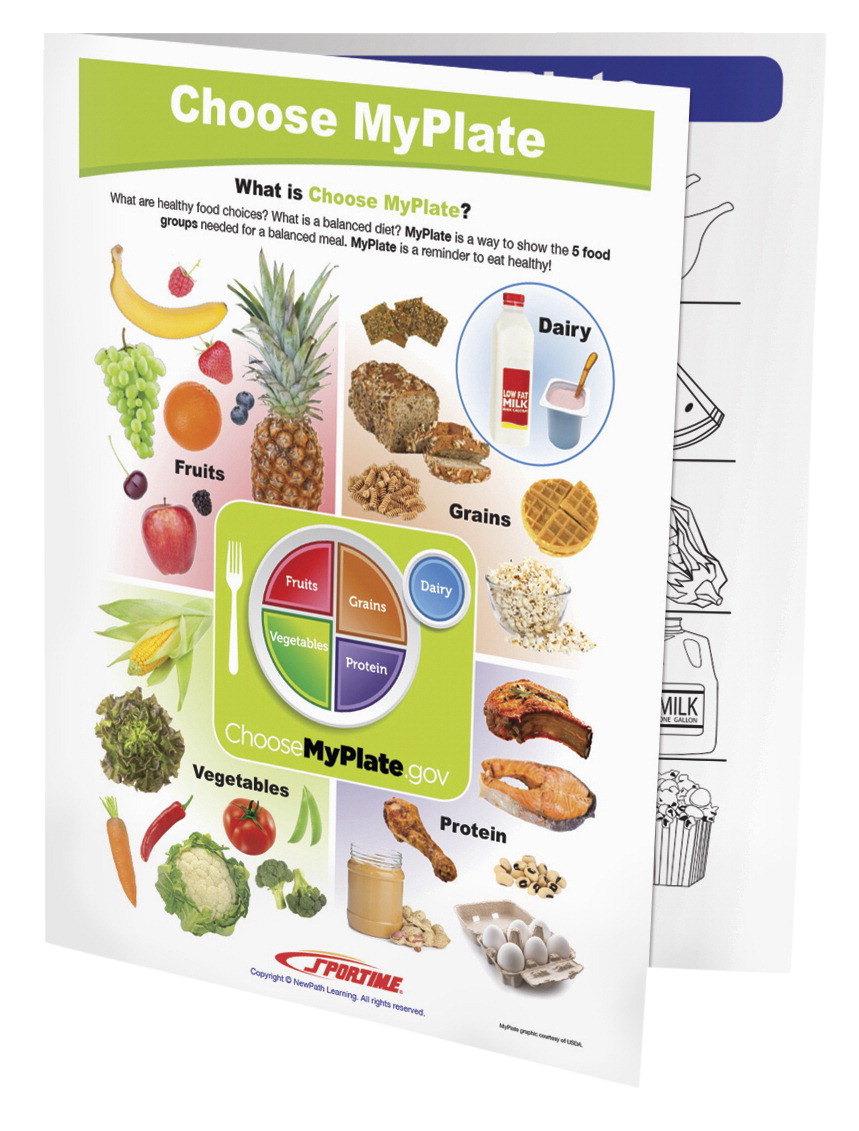 2013492 Choose My Plate Visual Learning Guide - Grade 1-4