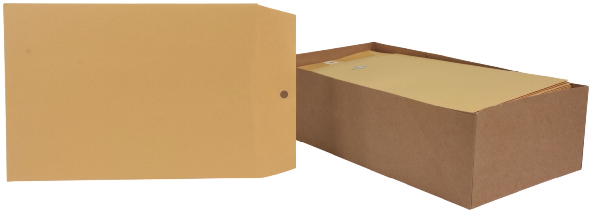 2013892 7.5 X 10.5 In. Kraft Envelope With Clasp, Kraft Brown - Pack Of 100