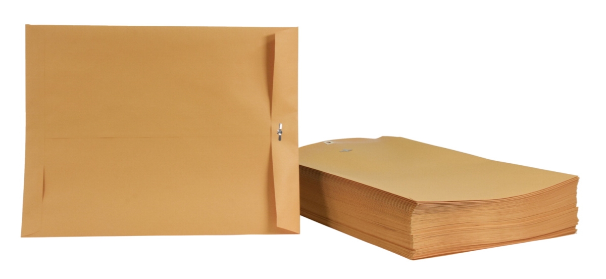 2013902 12 X 15.5 In. Kraft Envelope With Clasp, Kraft Brown - Pack Of 100