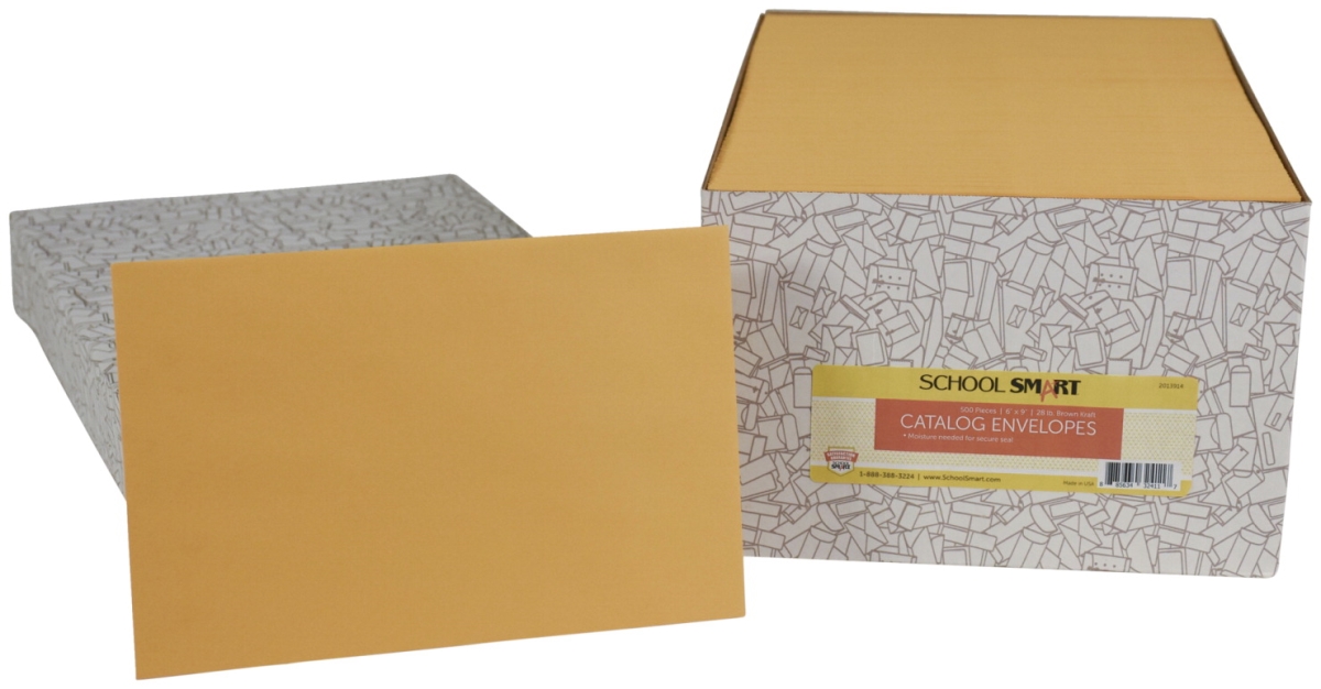 2013914 6 X 9 In. No Clasp Catalog Envelopes, Kraft - Pack Of 500
