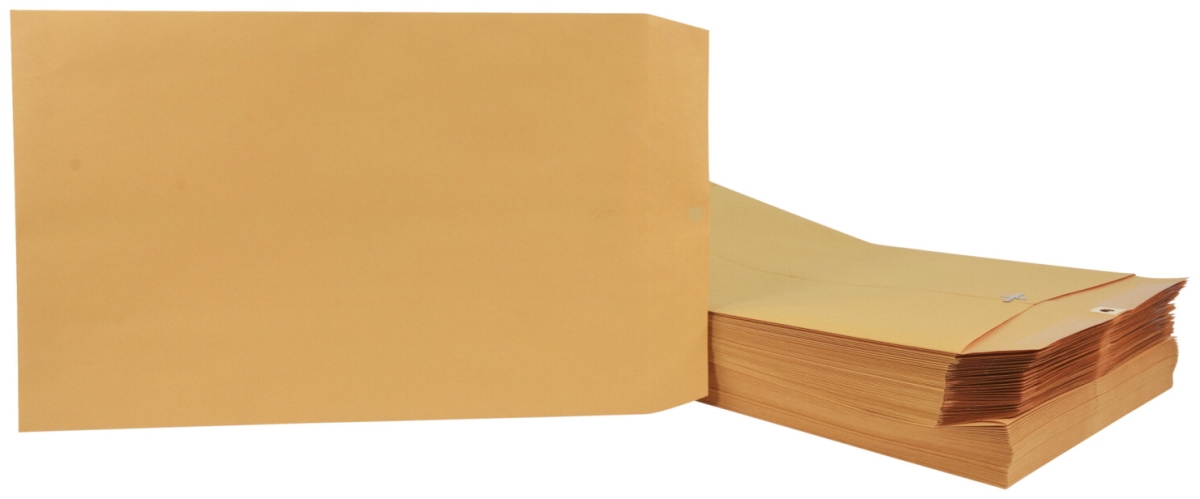 2013919 10 X 15 In. Kraft Envelope With Clasp, Kraft Brown - Pack Of 100