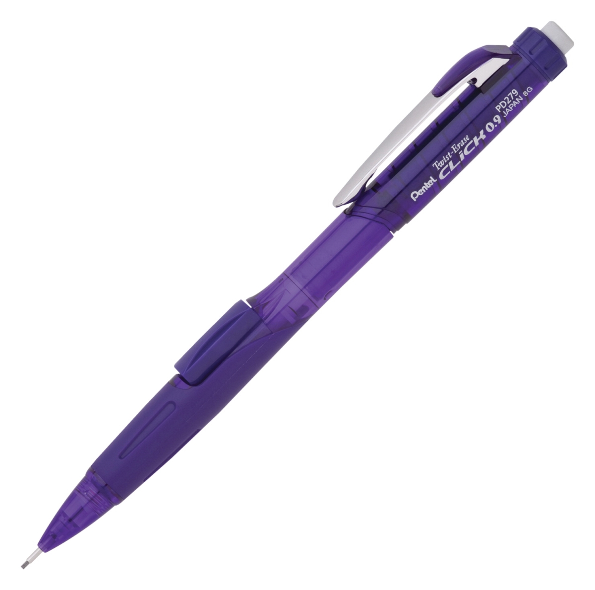 2003568 0.9 Mm Twist-erase Click Mechanical Pencil, Violet Grip - Pack Of 12
