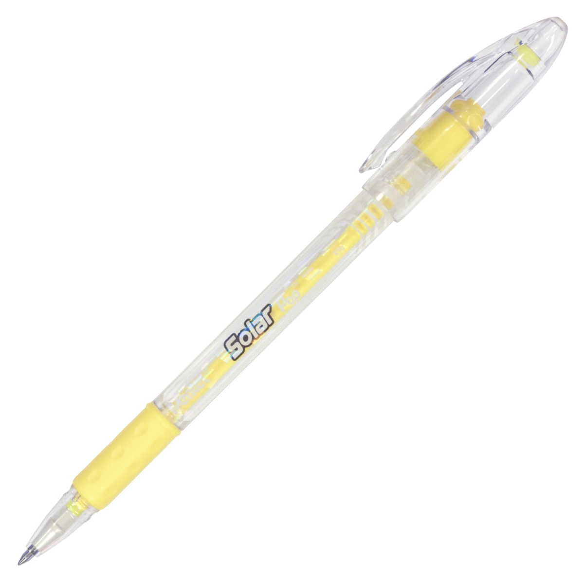 2003644 0.8 Mm Medium Line Milky Pop Pastel Gel Pen, Yellow Ink - Pack Of 12