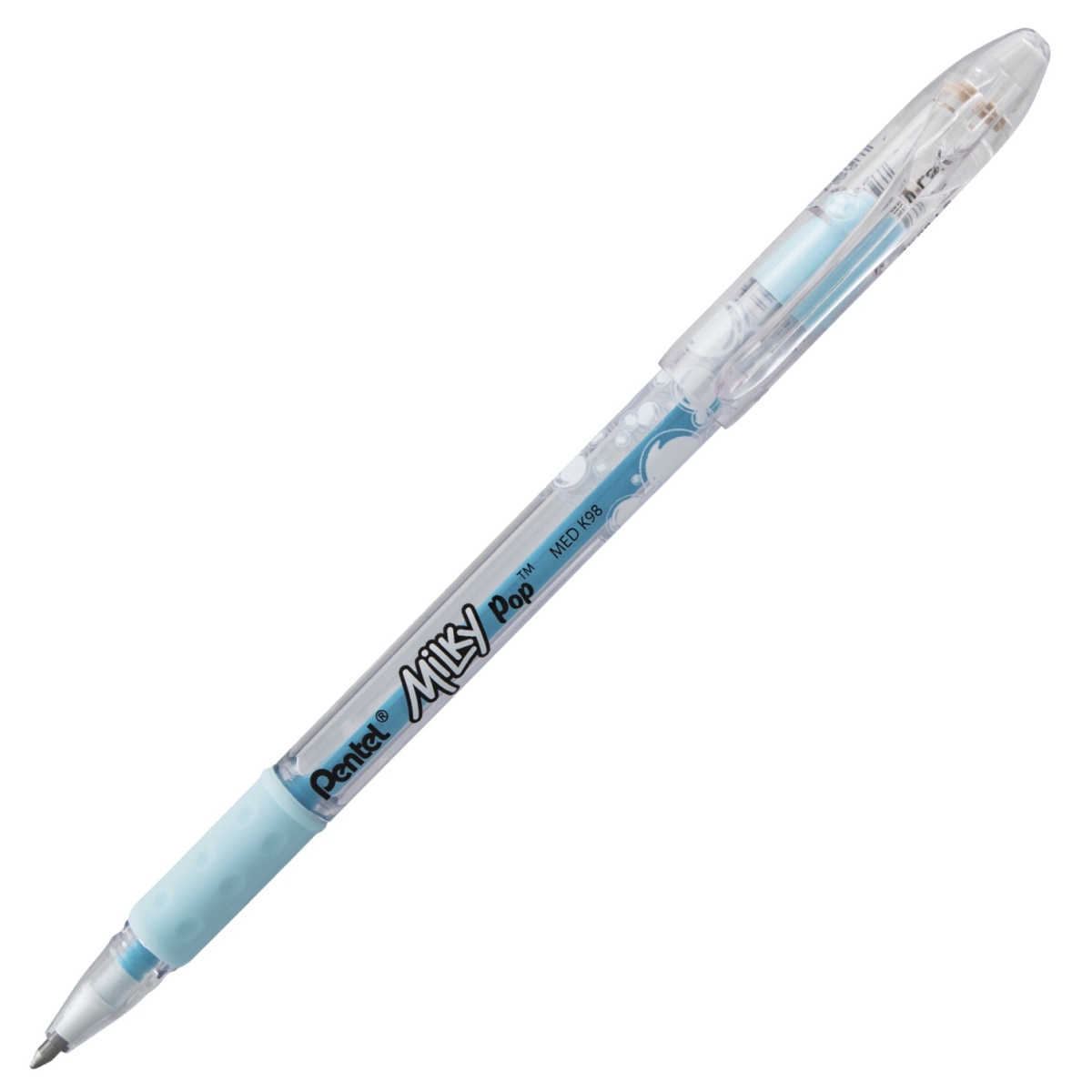 2003640 0.8 Mm Medium Line Milky Pop Pastel Gel Pen, Sky Blue Ink - Pack Of 12