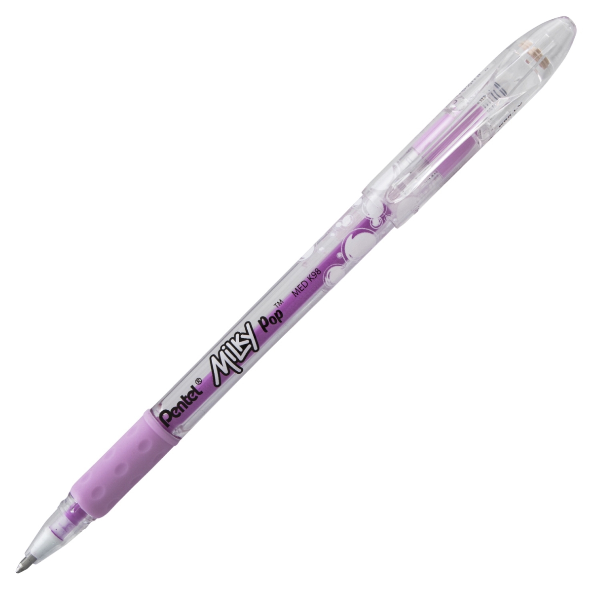 2003645 0.8 Mm Medium Line Milky Pop Pastel Gel Pen, Violet Ink - Pack Of 12