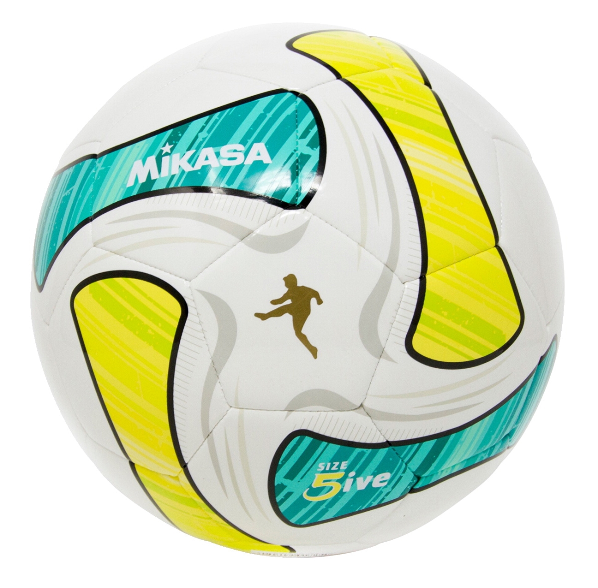 2003094 Swa Series Soccer Ball, White, Green & Teal - Size 5