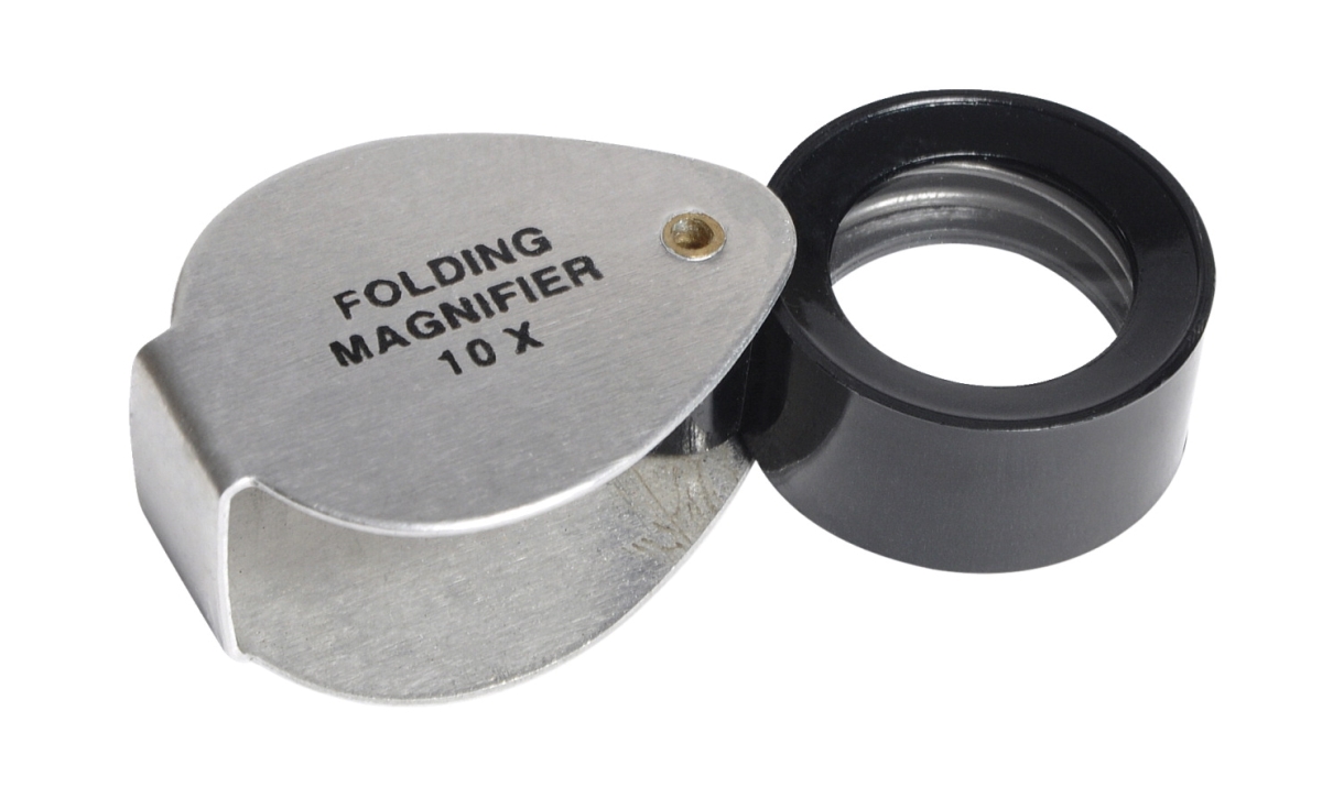 130-7624 Folding Magnifier In Aluminum Case