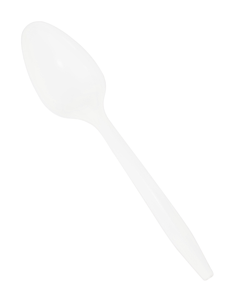 2003428 Medium Weight Plastic Teaspoon, White - Case Of 1000