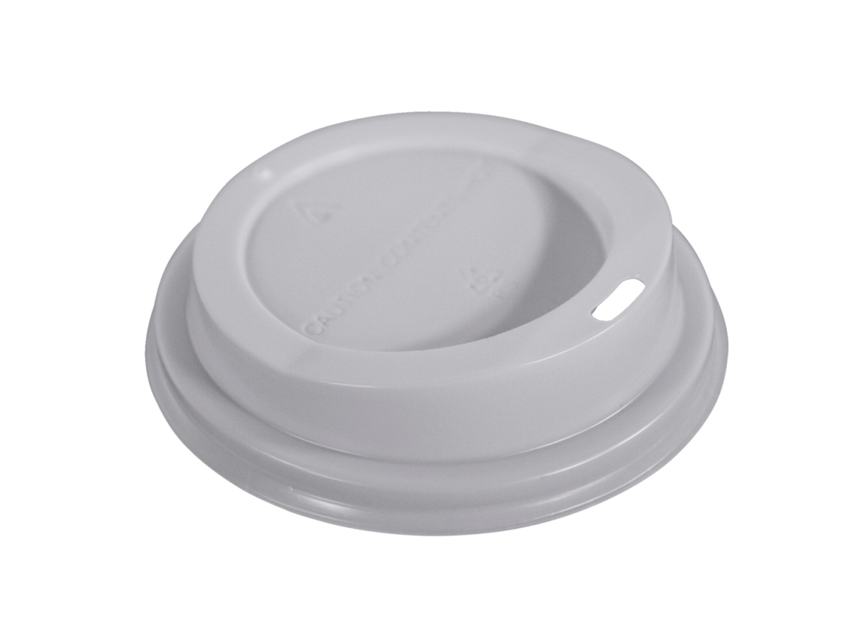 2003397 Dome Sip Through Lids, White - Pack Of 50