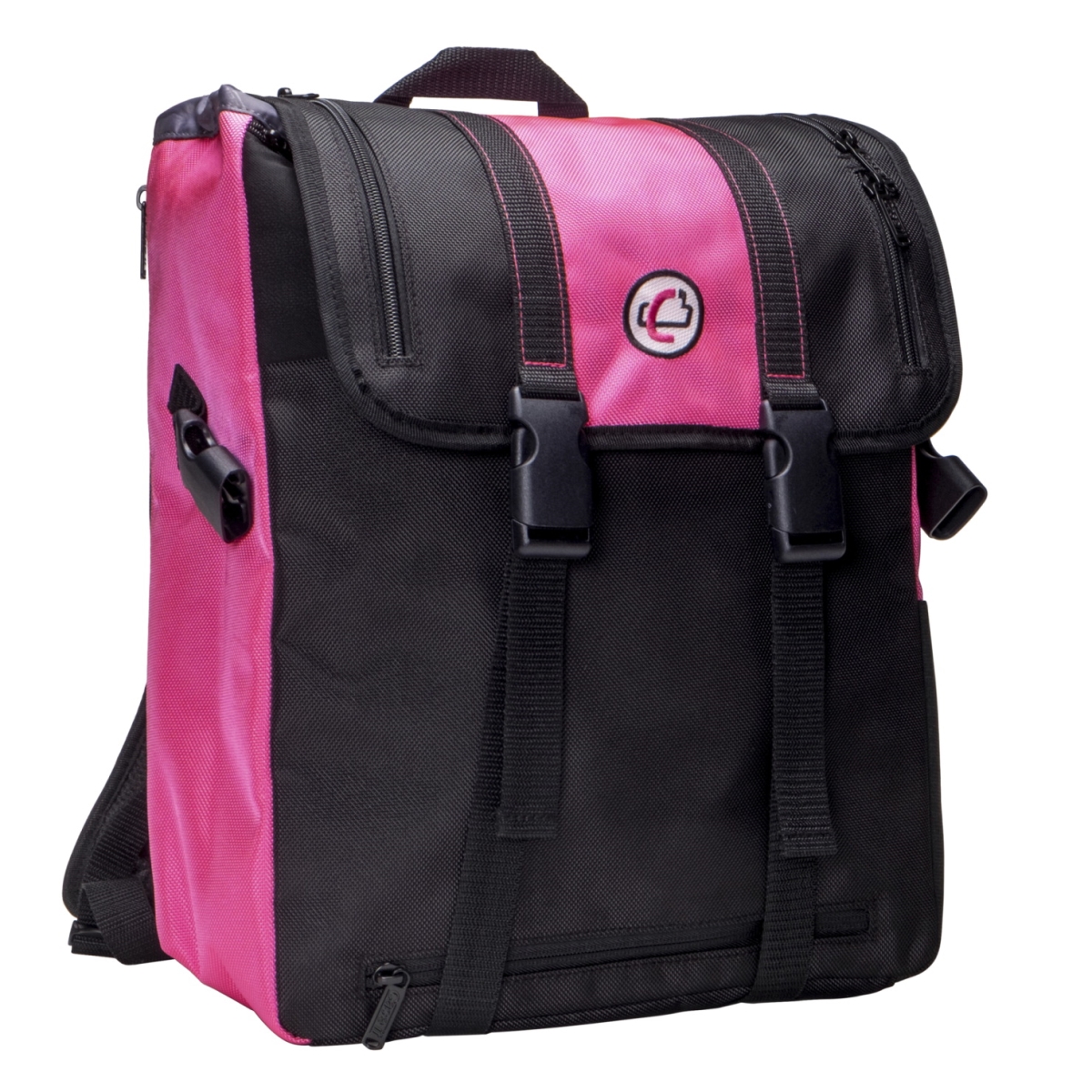 2004447 6 X 13 X 15 In. Backpack With Binder Holder, Pink With Grey Trim