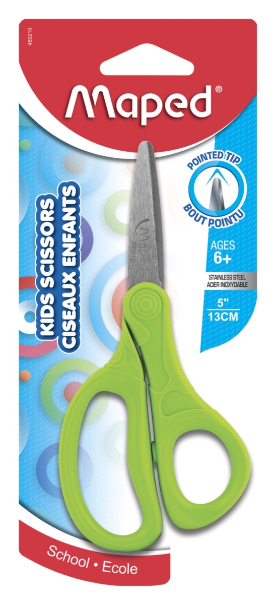 2005539 5 In. Essential Pointed Tip Kid Scissors, Assorted Color