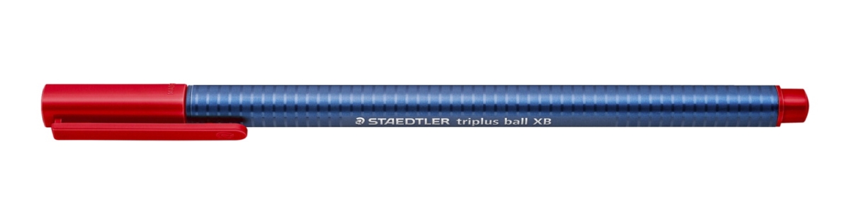 Staedtler 2004264 1 Mm Triplus Ball Xb Ballpoint Pens, Red - Set Of 10