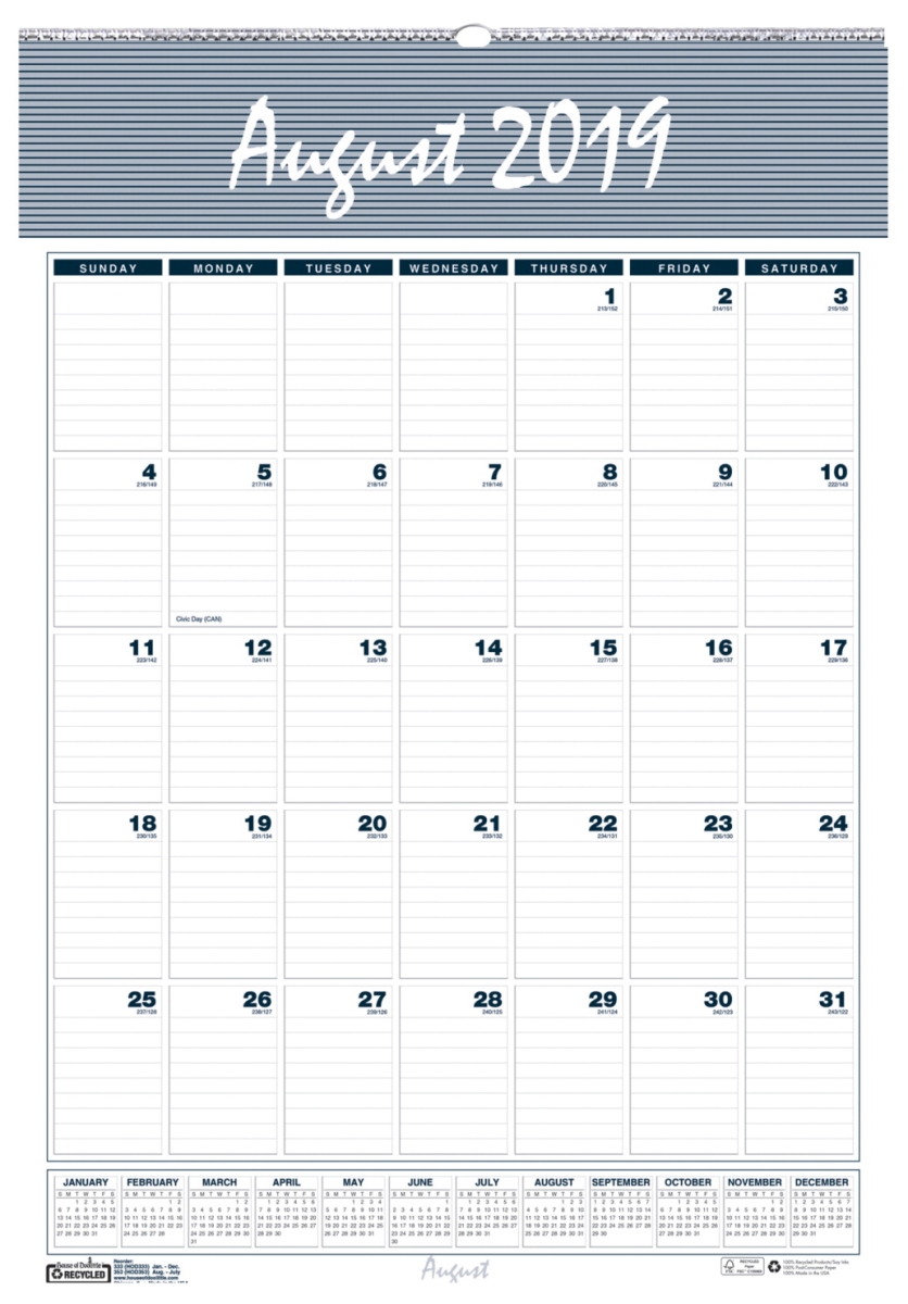 2002652 22 X 31.25 In. 2019 To 2020 Deluxe Wall Calendars