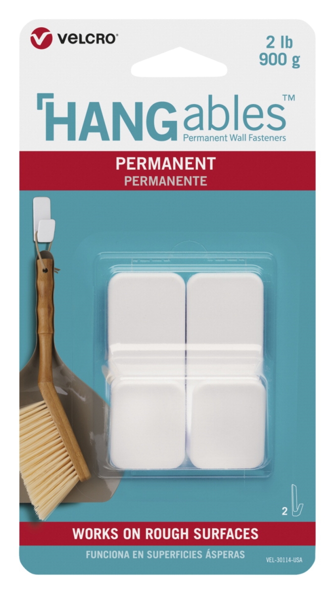 Cloth Hook And Eye Brand 2006011 Hangables Permanent Small Hooks, White - 2 Lbs - Pack Of 2