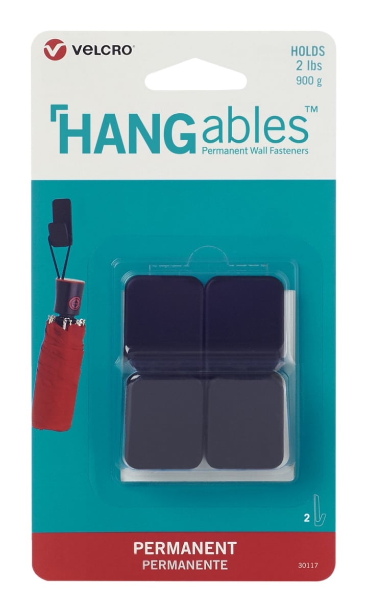 Cloth Hook And Eye Brand 2006015 Hangables Permanent Small Hook, Black - 2 Lbs - Pack Of 2