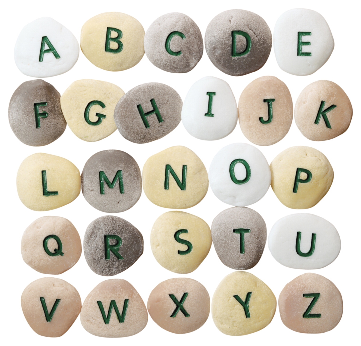 2024458 Alphabet Pebbles - Uppercase