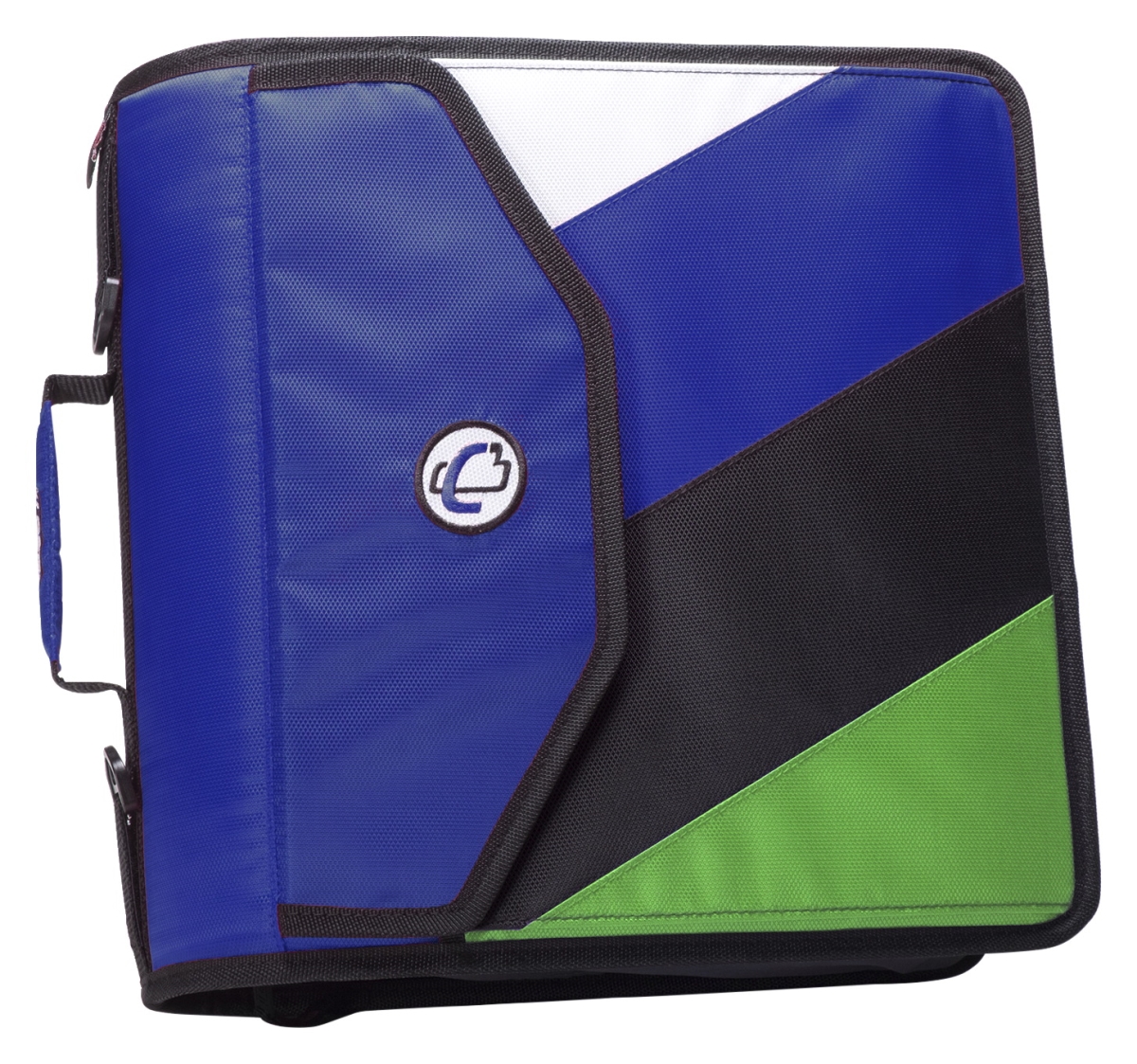 2006790 4 In. The King Sized Zip Tab Backpack Zipper Binder With D-ring, Blue