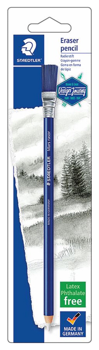 Staedtler 2020803 Eraser Pencil With Brush, White