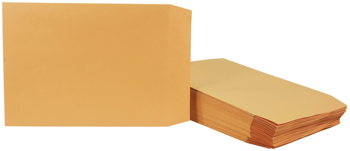 2013913 9 X 12 In. Grip Seal Envelopes, Kraft Brown - Pack Of 100