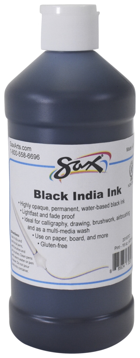 2019757 1 Pint India Ink, Black