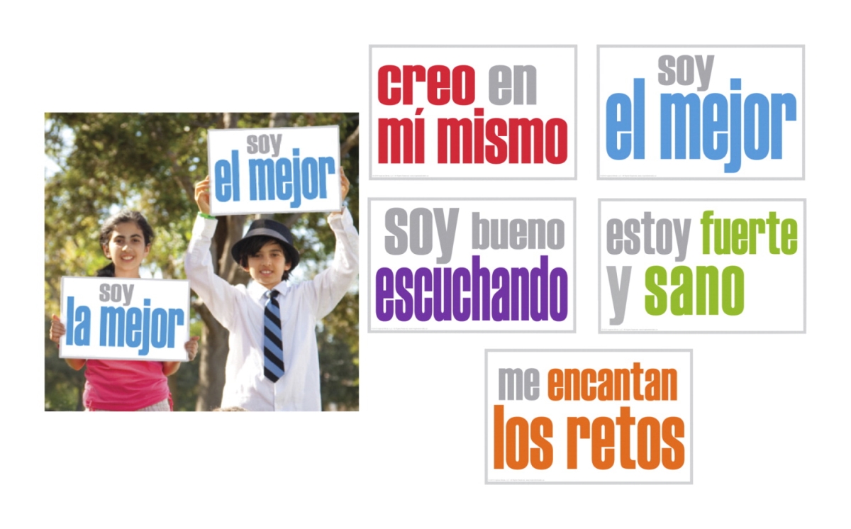 2023251 Positivity Spanish Posters Booster Set - Set Of 5