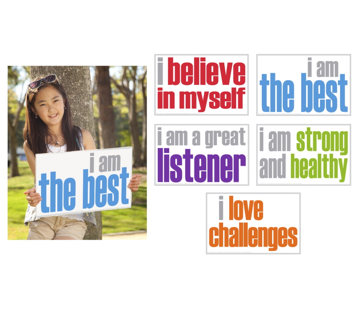2023241 Positivity Posters Booster Set - Set Of 5