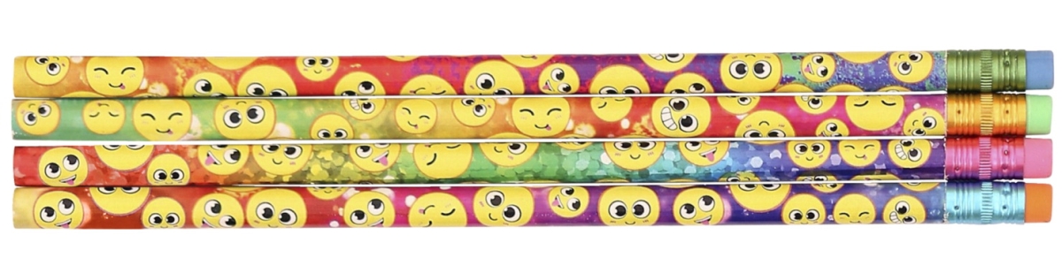 2023273 All Smiles Award Pencils, Assorted Color - Pack Of 12
