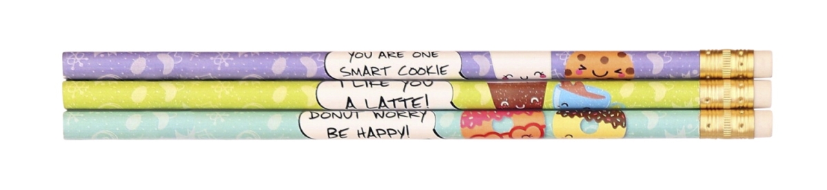 2023270 Cute Quotes Award Pencils, Assorted Color - Pack Of 12