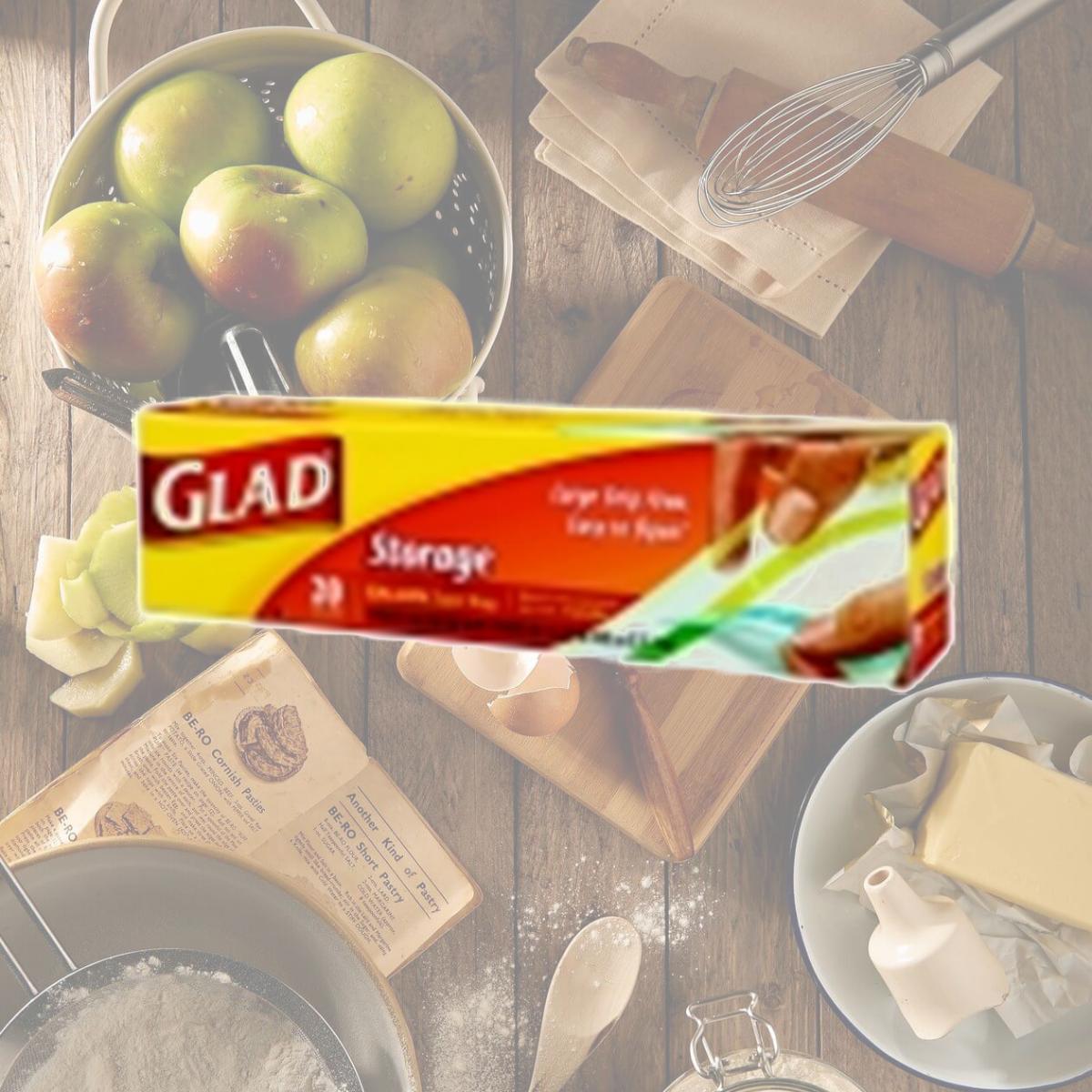 Picture of Glad 1325459 Bags Zipper Seal 10.5 x 11 Box Of 20