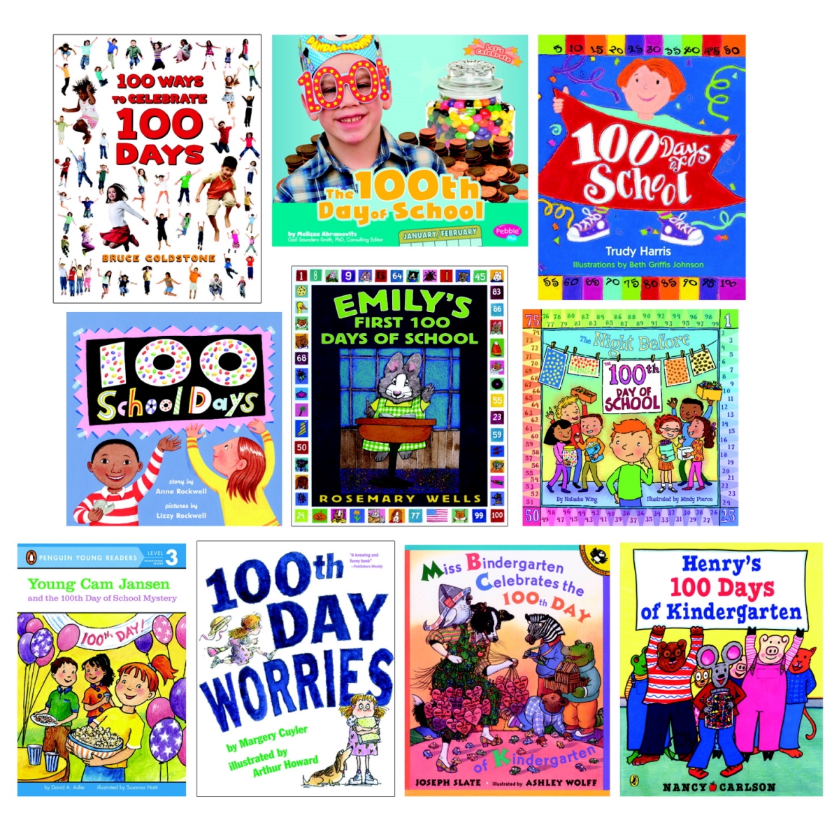 1496958 The 100th Day Of School Books - Set Of 10