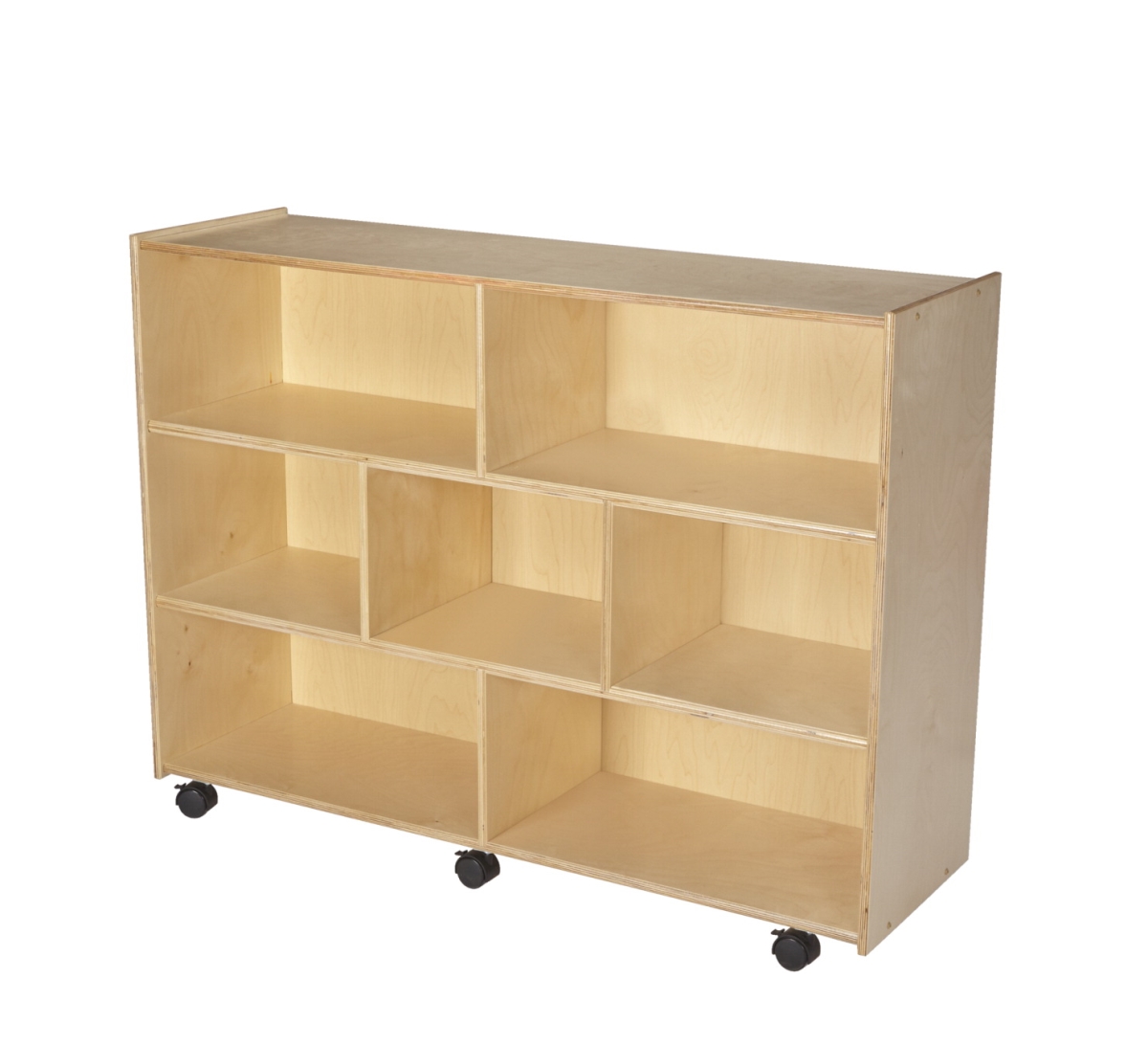 1558441 47.75 X 14.25 X 36 In. Mobile Compartment Storage Units With Locking Casters