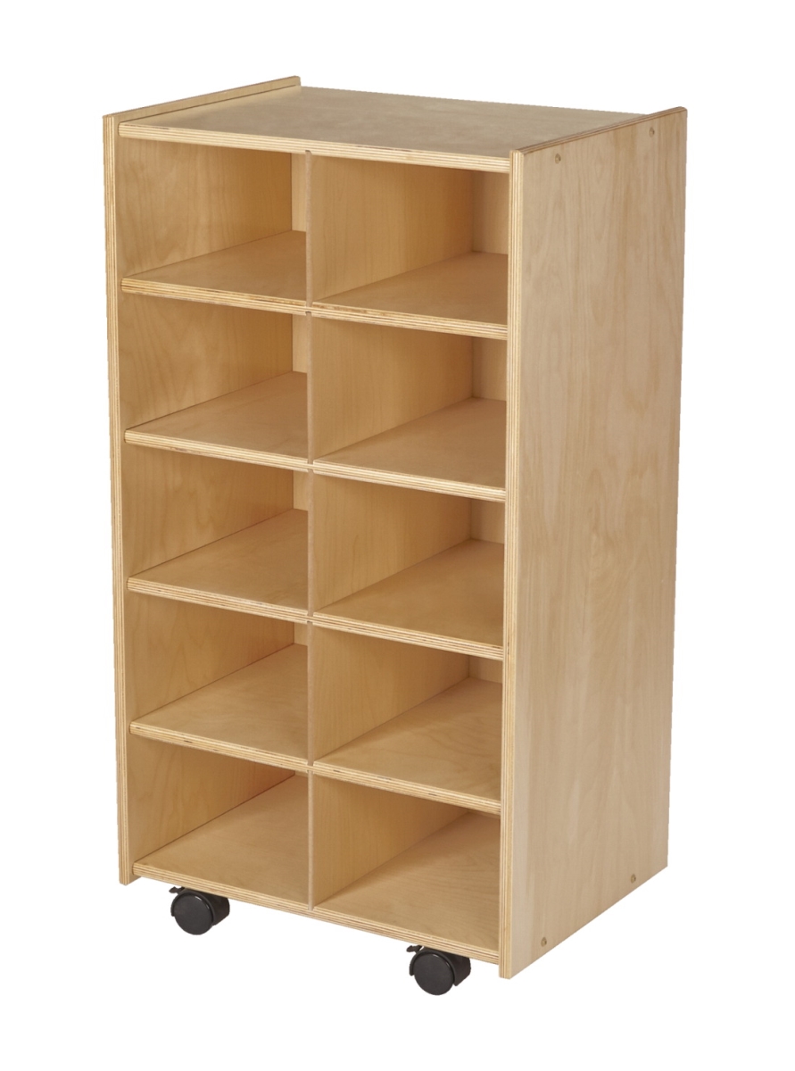 1559875 19.75 X 14.25 X 36 In. Mobile Cubby Units With Locking Casters