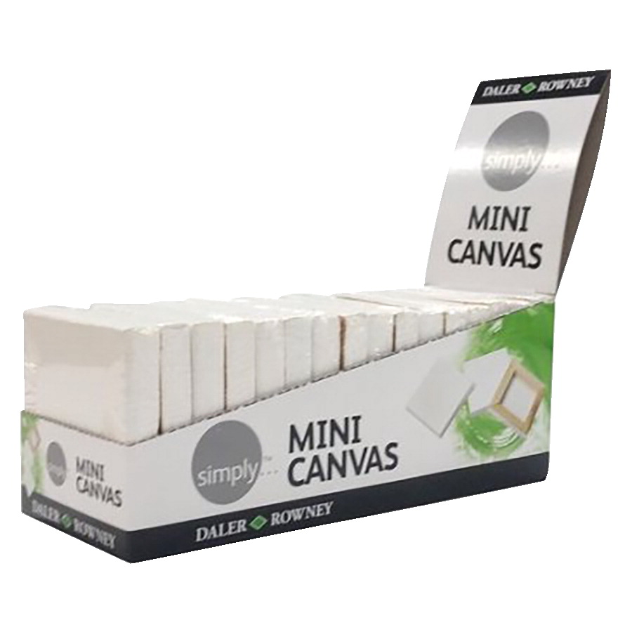 Daler-rowney 1582835 Simply Mini White Canvas, 2.5 X 2.5 In. - Pack Of 16
