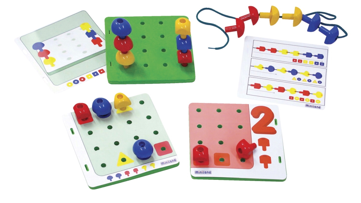 1532347 Giant Stacking & Lacing Peg Classroom Activity - Set Of 176