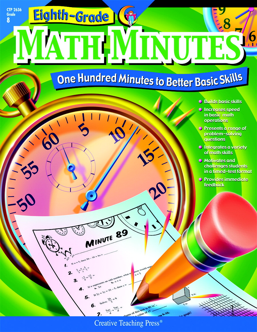 1496446 Book Math Minutes Grade 8