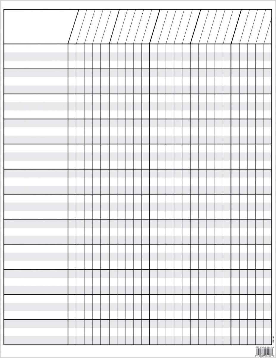 1499044 Press Incentive Chart, 17 X 22 In. - White